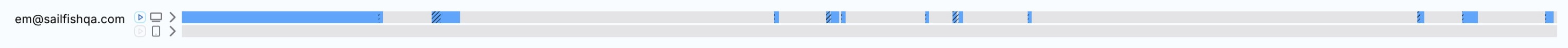 Sailfish AI - Timeline Bar (List View)